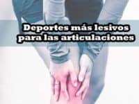 deportes más lesivos para las articulaciones